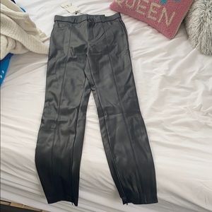 NWT Zara faux leather leggings